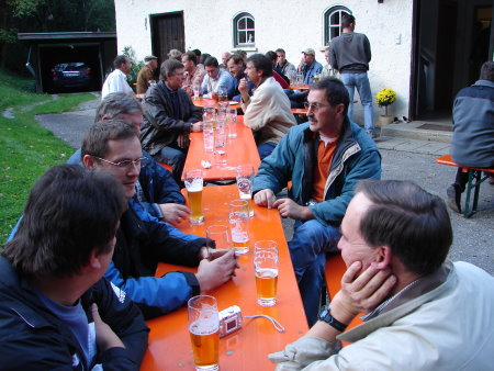 Die Reservisten in freudiger Erwartung ...