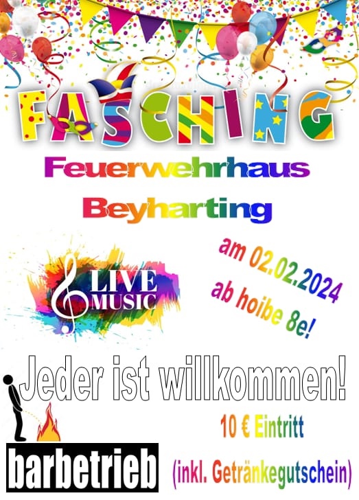 Flyer Fasching 2024