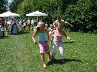 Beim Dreibeinlauf